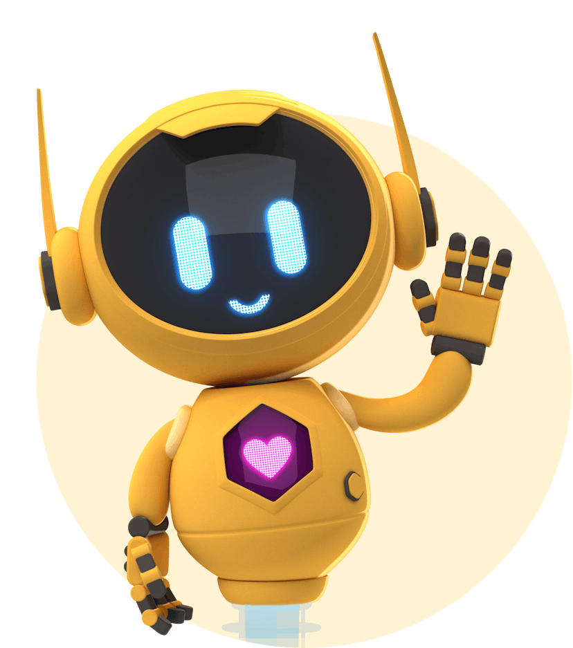 waving-heart-robot